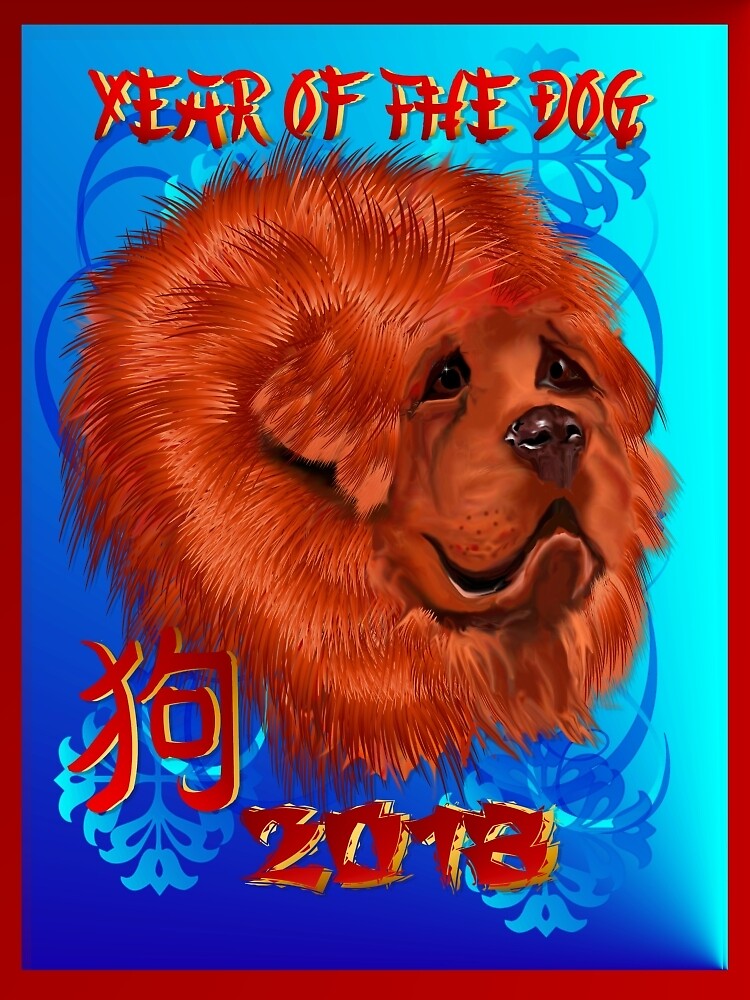 "The Year of the Dog" Poster for Sale by Lotacats Redbubble