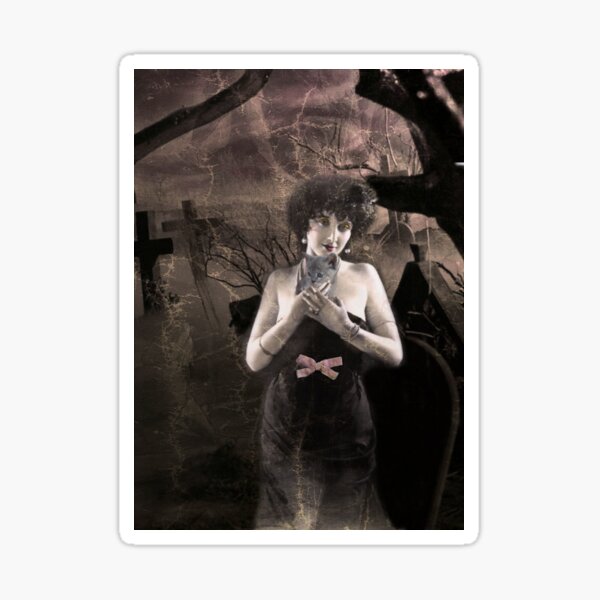 Item preview, Ghostly Cat Lady designed and sold by CitC.
