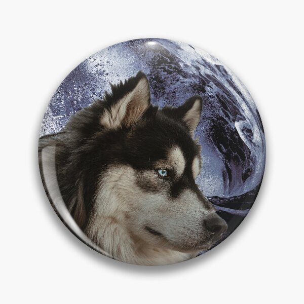 Item preview, Funny siberian Husky Stickers designed and sold by Raminovitch.