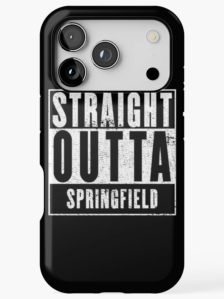 Thumbnail 1 of 4, iPhone Case, Straight Outta Springfield designed and sold by RandomStuffShop.