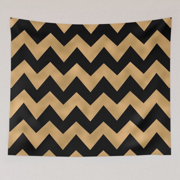 Item preview, glam black and gold chevron pattern designed and sold by myseptember18th.