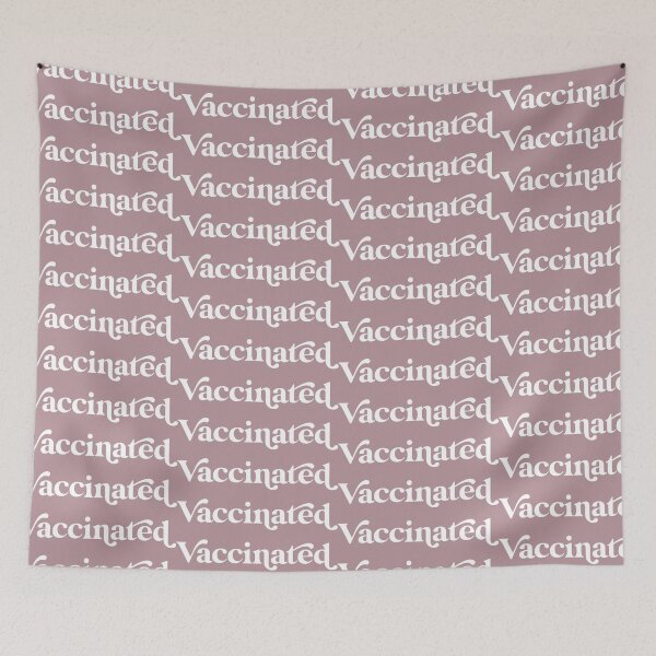 Item preview, Retro Vaccinated Design in with Pretty Lavender Background designed and sold by cutetype.