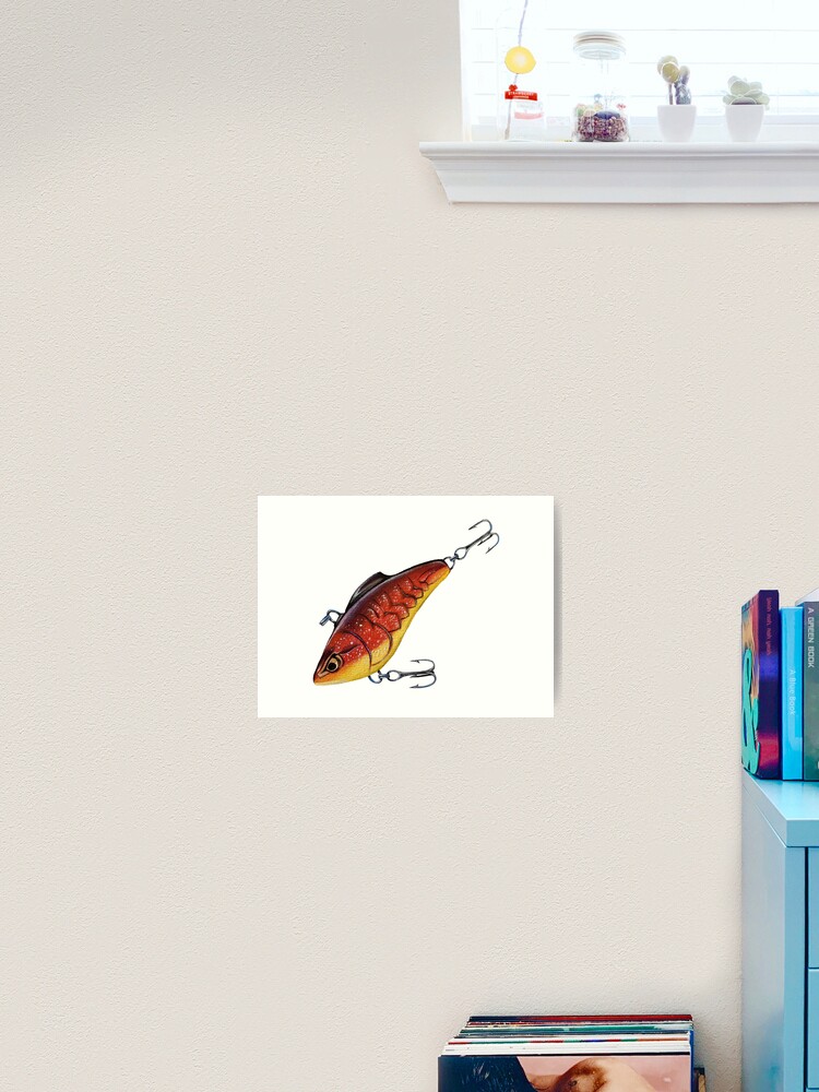 Red Fishing Lure Art Print for Sale by paigess