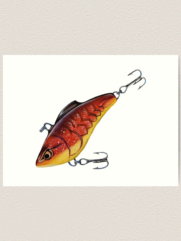 Red Fishing Lure | Art Print