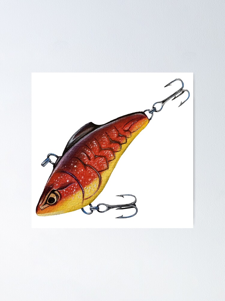 WALL HOOK : FISH RED