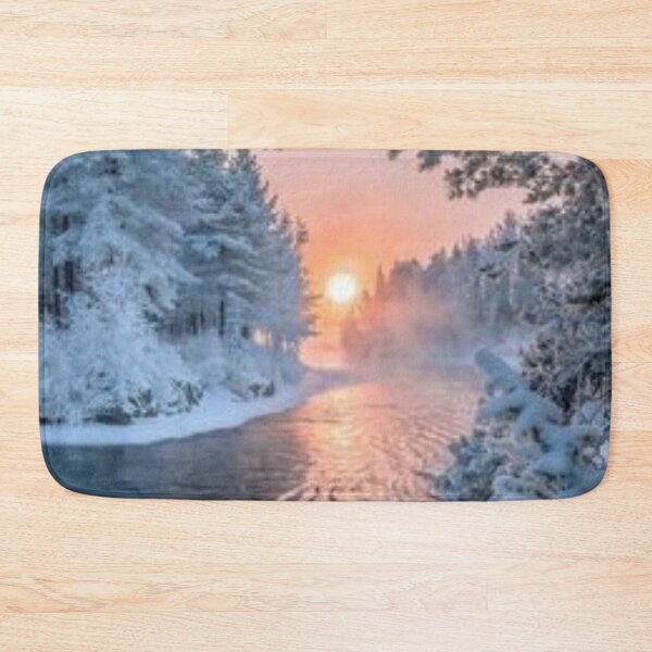 Item preview, Sun rise on freezes river. designed and sold by Lan thi Nguyen.