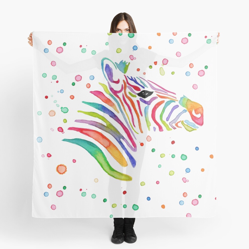 "Zebra" Scarf by JulieRyderArtis Redbubble