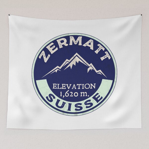 Item preview, ZERMATT SWITZERLAND Mountain Skiing Ski Snowboard Snowboarding  designed and sold by DESTINATIONS DECAL.