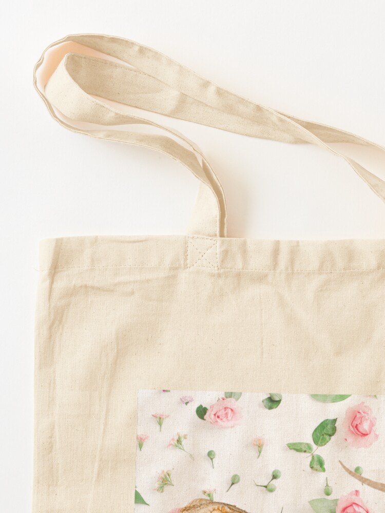 Alternate view of Bearded Dragon On A Carnation Background Tote Bag