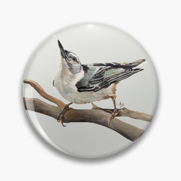 Item preview, White-breasted Nuthatch designed and sold by Angeles M. Pomata.