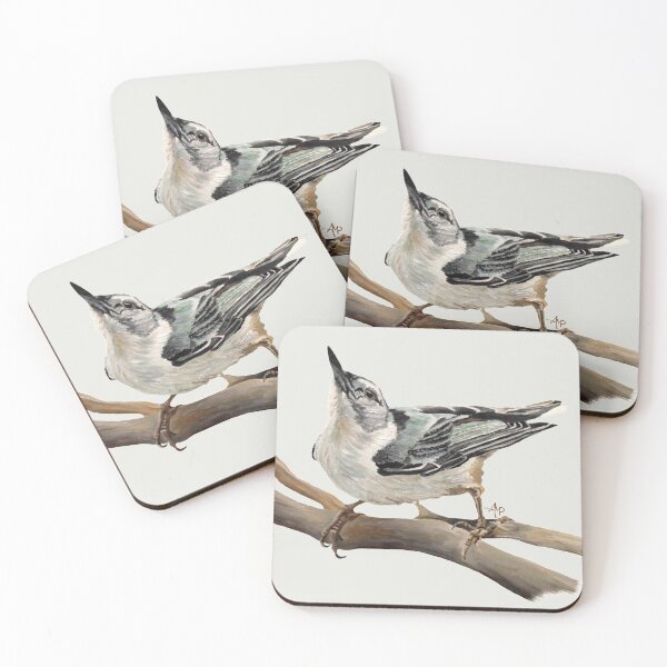 Item preview, White-breasted Nuthatch designed and sold by Angeles M. Pomata.