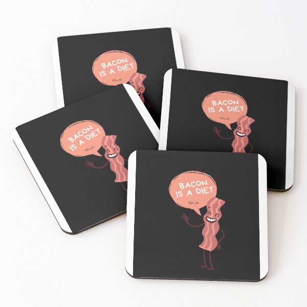 Item preview, Bacon Is A Diet (black) designed and sold by MadeByAbs.