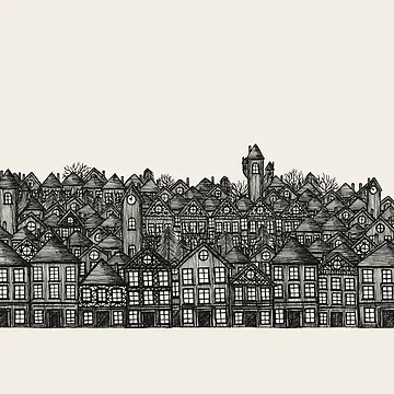 Artwork thumbnail, First Town by RMTIllustration