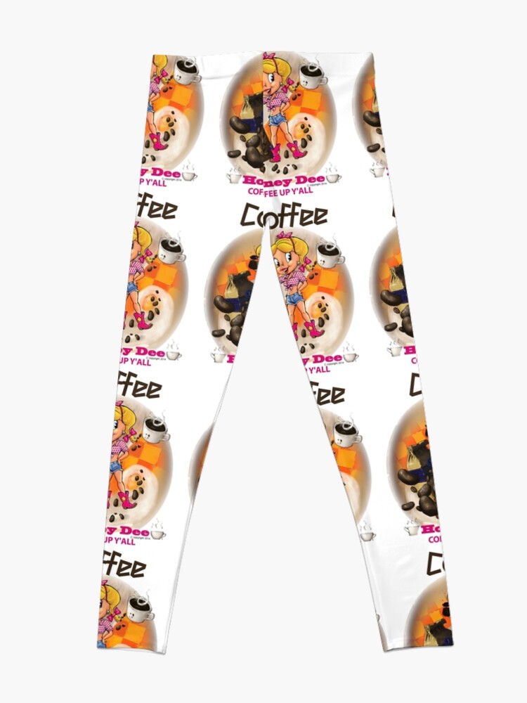 Alternate view of Coffee Up Y'all With Honey Dee Leggings