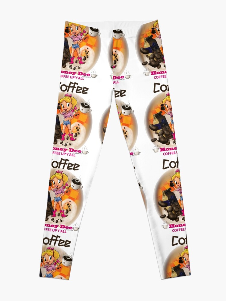 Alternate view of Coffee Up Y'all With Honey Dee Leggings