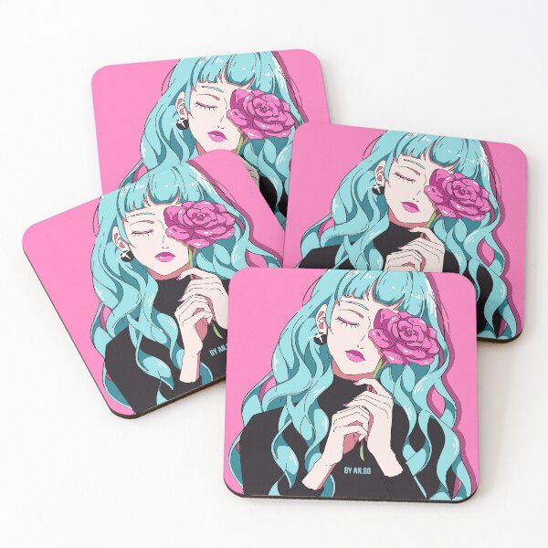 Item preview, The beautiful anime girl with a flower designed and sold by AnGoArt.