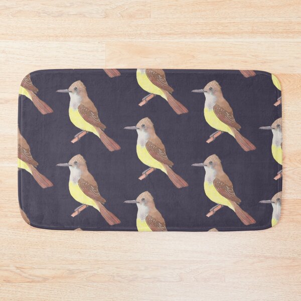Item preview, Great Crested Flycatcher bird species watercolor art designed and sold by TheWaterBirds.