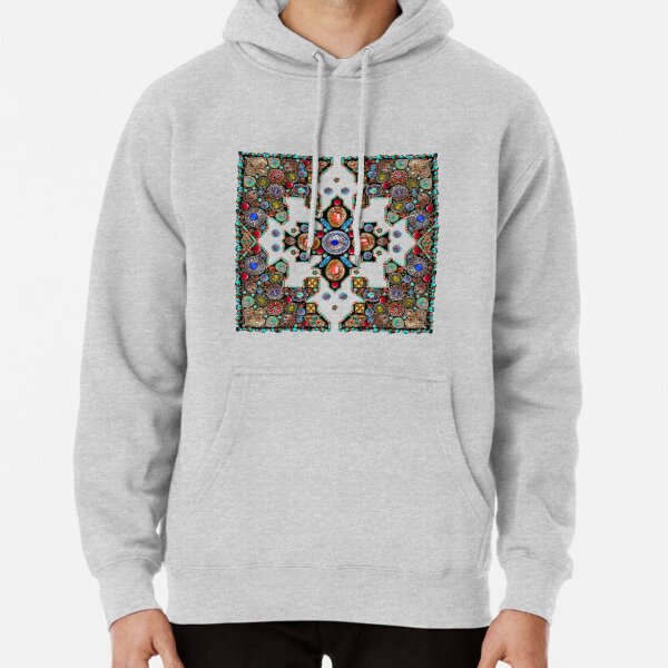 Boho Jewels Black Pullover Hoodie