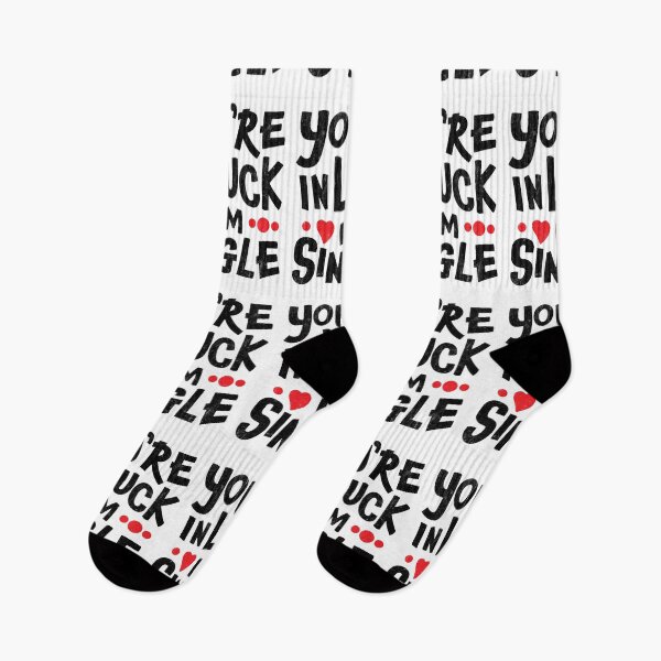 Item preview, Singles Humor - You're In Luck I'm Single designed and sold by SpoofTShirts.