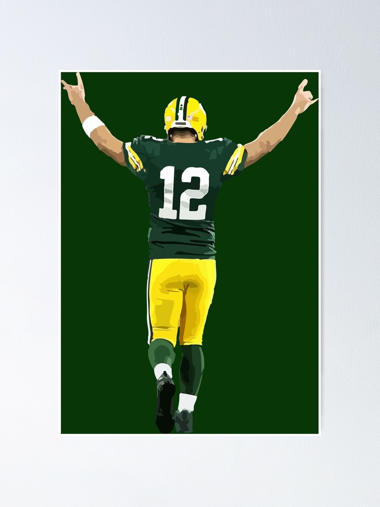 Aaron Rodgers Funny Celebrity Poster