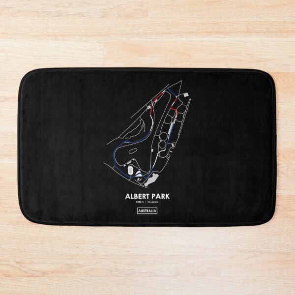 Item preview, ALBERT PARK - AUSTRALIA TRACK MAP FLAG designed and sold by andreanastasio.