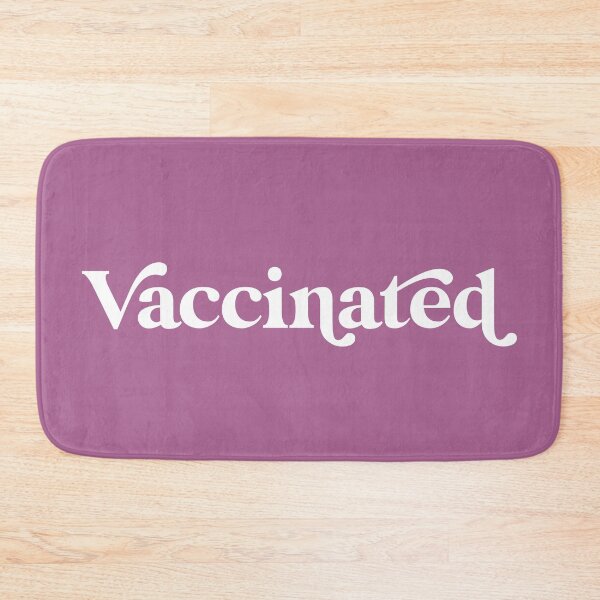 Item preview, Retro Vaccinated Design in with Lavender Purple Background designed and sold by cutetype.