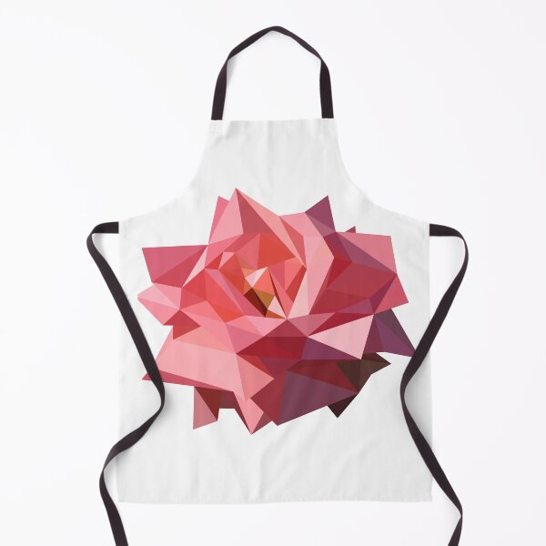 Item preview, Pink Rose Art Polygonal Style Floral Geometric Flower Low Poly designed and sold by Verpax.