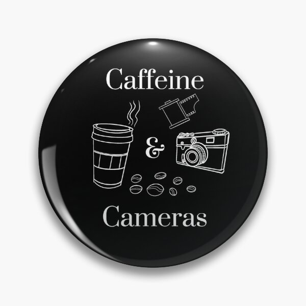 Item preview, Caffeine and Cameras black and white designed and sold by Fynno.