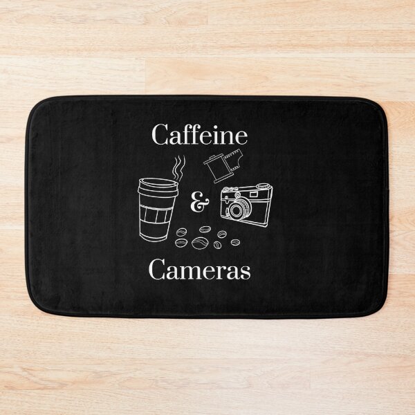 Item preview, Caffeine and Cameras black and white designed and sold by Fynno.