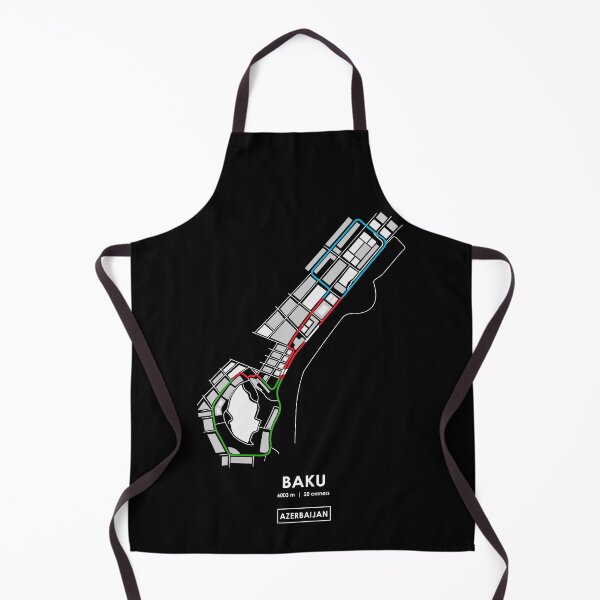 Item preview, BAKU - AZERBAIJAN TRACK MAP FLAG designed and sold by andreanastasio.