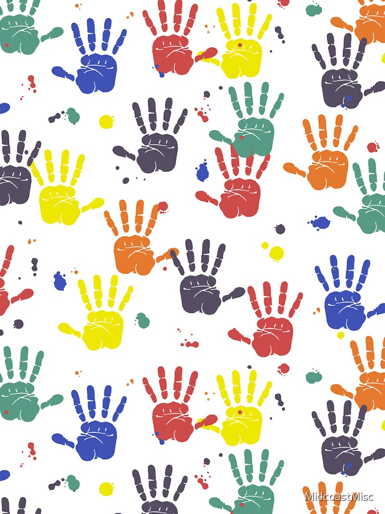 "Dean's Fingerpaint Handprints With Drips" Tshirt for Sale by