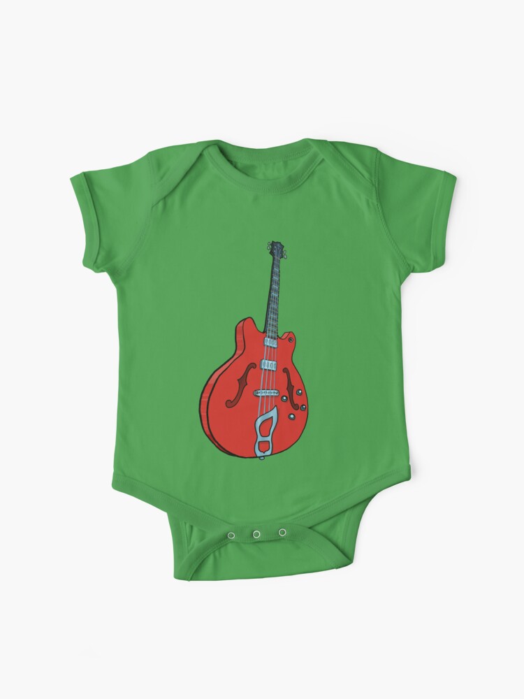 Electro Acoustic Bass Guitar Baby One Piece By Electroniccloud Redbubble