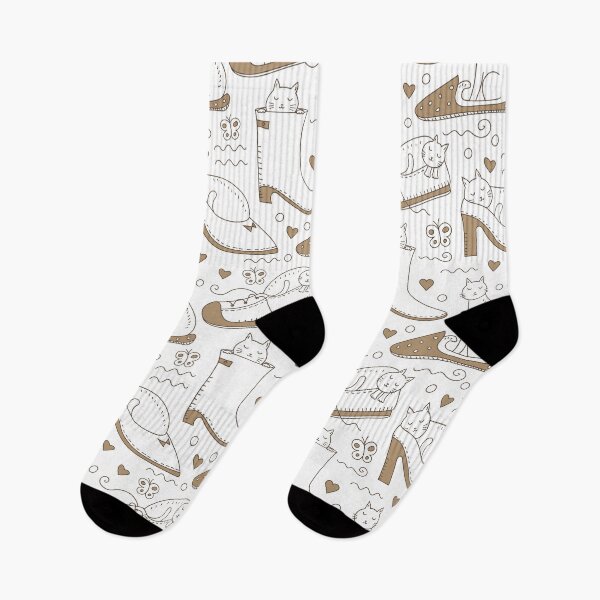 Item preview, Cats in shoes pattern designed and sold by Kate-shop.