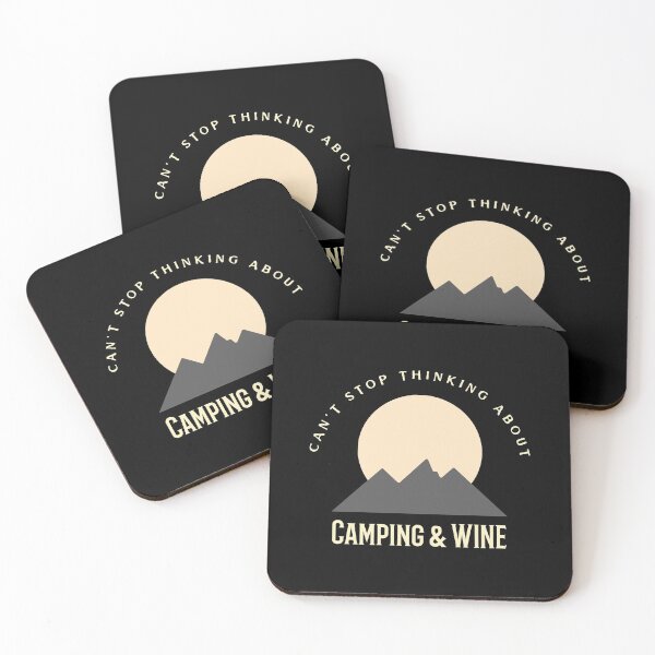 Item preview, Can't Stop Thinking About Camping and Wine designed and sold by Clothing-Guru.