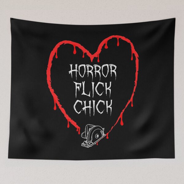 Item preview, Horror Flick Chick Movie Fan Valentine Bloody Heart Love Saw designed and sold by GrandeDuc.