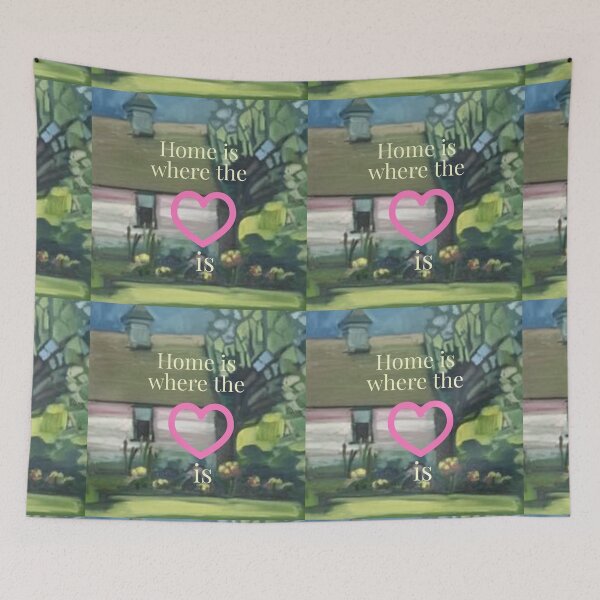 Item preview, Home is where the heart is valentines image designed and sold by Kelly Onkoa.