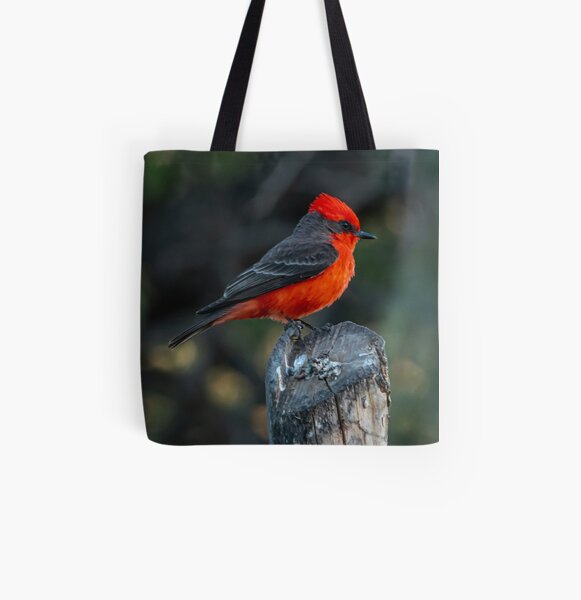 Vermilion Flycatcher All Over Print Tote Bag