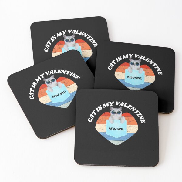 Item preview, My cat is my valentine - Happy Valentines day love Hearts (2021) designed and sold by PrintexDesigns.