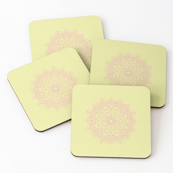 Item preview, Pink mandala with yellow background designed and sold by NaturaFotos.