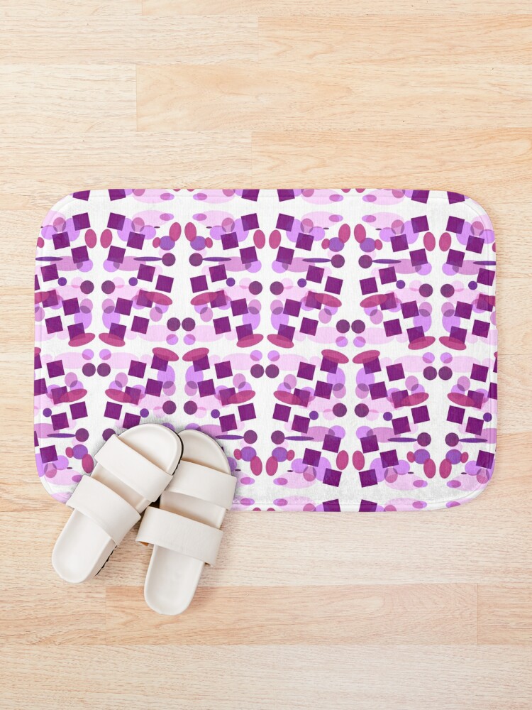 Alternate view of Colourful illusions  Bath Mat