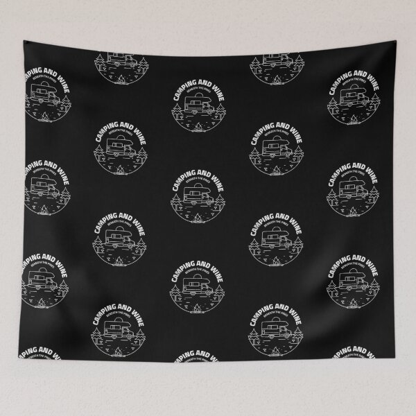 Item preview, Camping and Wine Beneath The Pines designed and sold by Clothing-Guru.