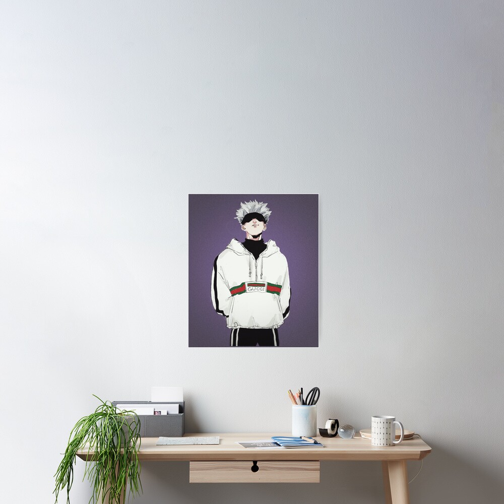 "Gojo Jujutsu Shonen Drip" Poster for Sale by WeebWarudo | Redbubble