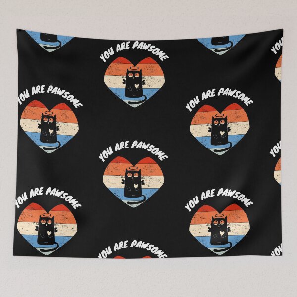 Item preview, My cat is my valentine - Happy Valentines day love Hearts (2021) designed and sold by PrintexDesigns.