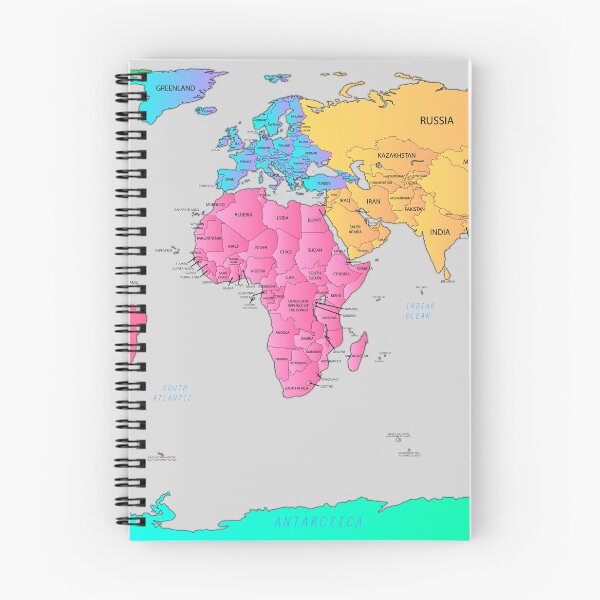 Item preview, Detailed Vector World Map With Country Names And Borders  designed and sold by mashmosh.