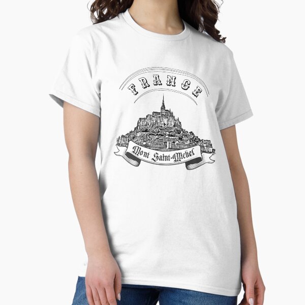 ★Le Mont Saint Michel★ TERIU graphic Tshirts White Good Neighbour | Le Monts Saint Michel Tratove T-Shirt (Off