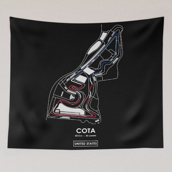 Artikelvorschau, COTA - USA TRACK MAP FLAG entworfen und verkauft von andreanastasio.