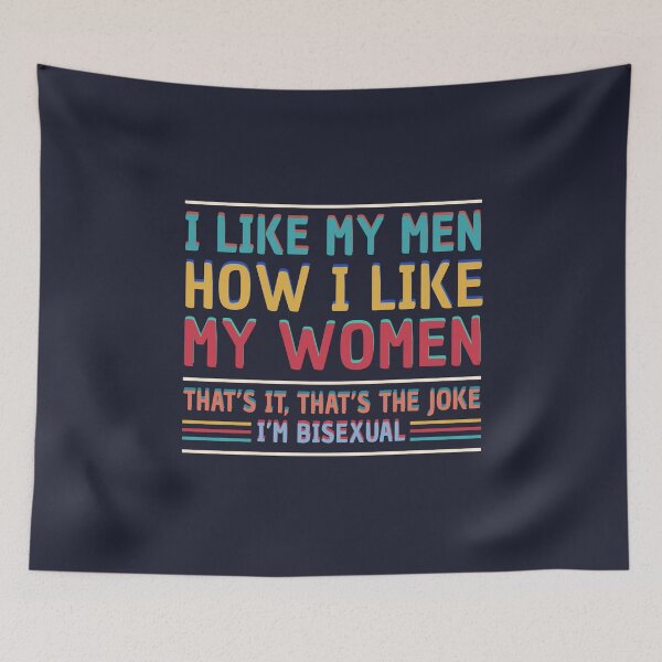 Item preview, Bisexual Funny LGBT Retro Quote Humor Vintage designed and sold by sillyquestions.