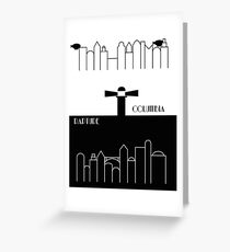Rapture and Columbia with names Greeting Card