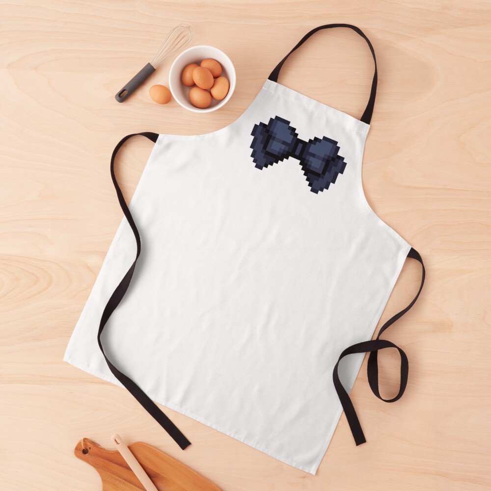 Pixel Bow Ribbon Apron