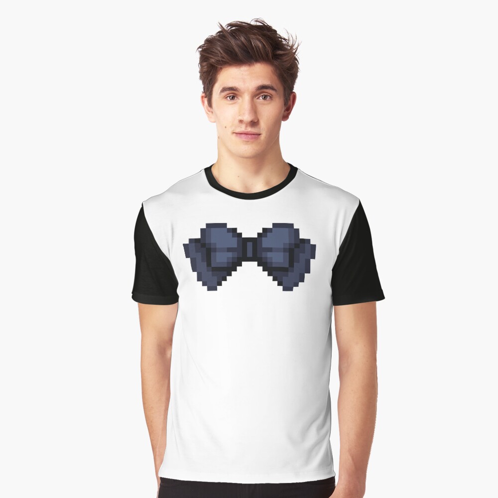 Pixel Bow Ribbon Graphic T-Shirt